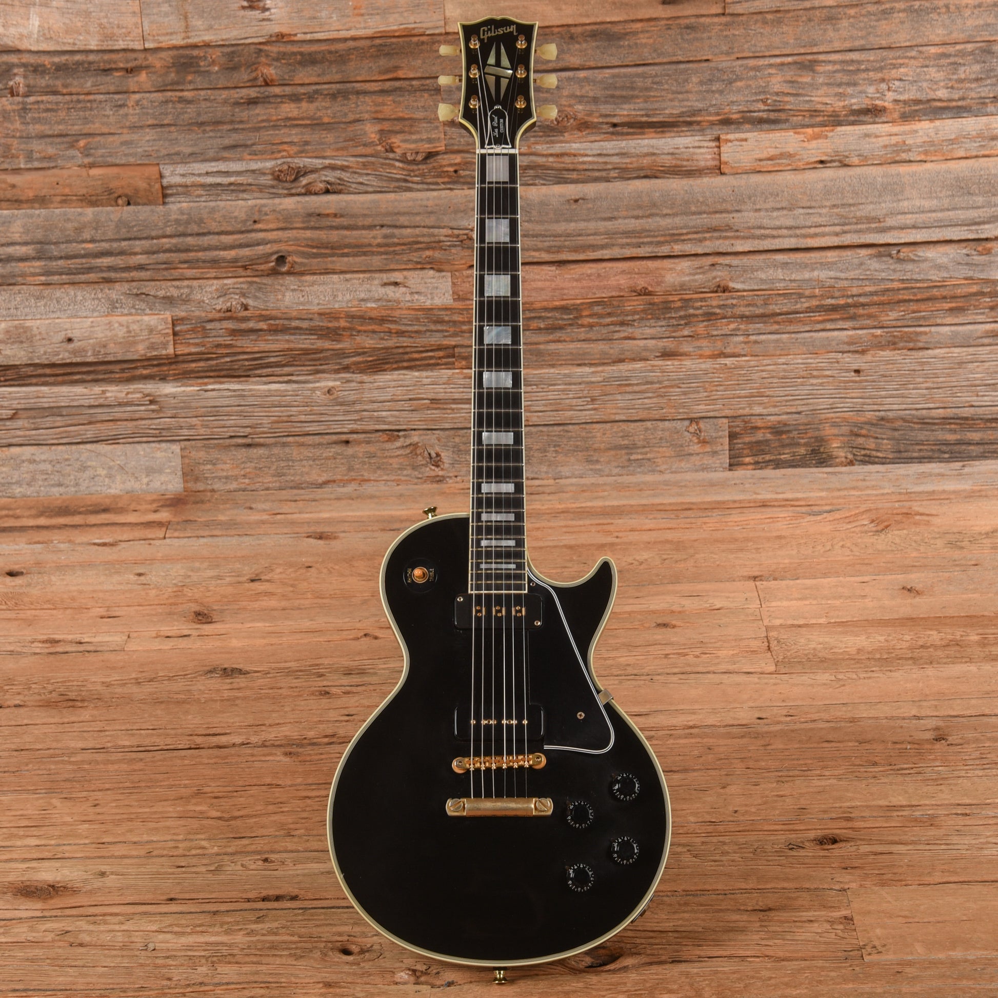 Gibson Custom '54 Les Paul Custom VOS Ebony 2007 Electric Guitars / Solid Body