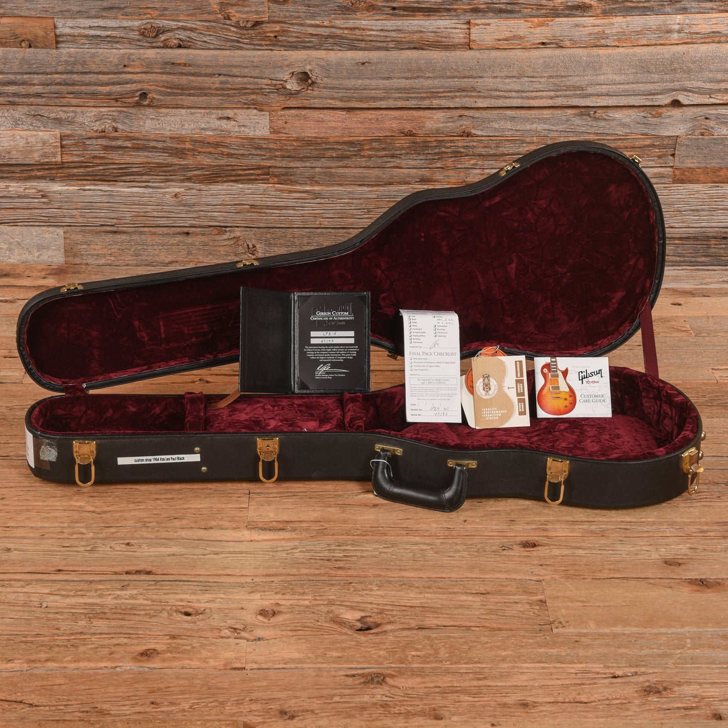 Gibson Custom '54 Les Paul Custom VOS Ebony 2007 Electric Guitars / Solid Body