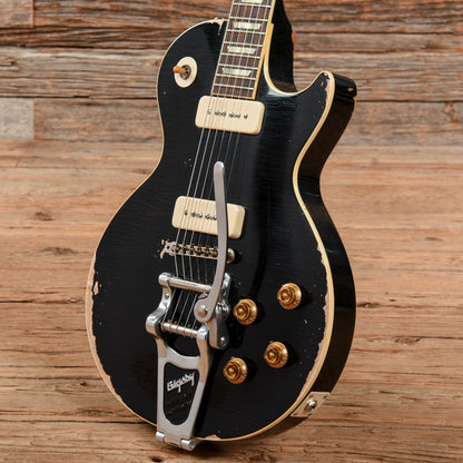 Gibson Custom '56 Les Paul Aged Ebony 2014 Electric Guitars / Solid Body