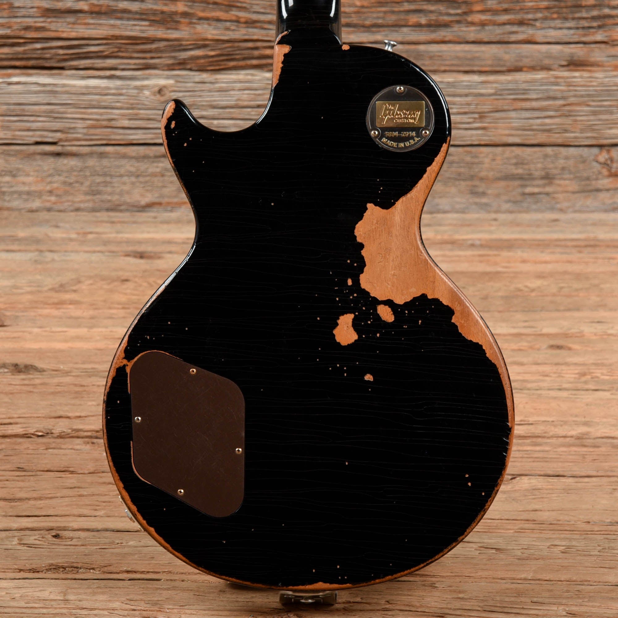 Gibson Custom '56 Les Paul Aged Ebony 2014 Electric Guitars / Solid Body