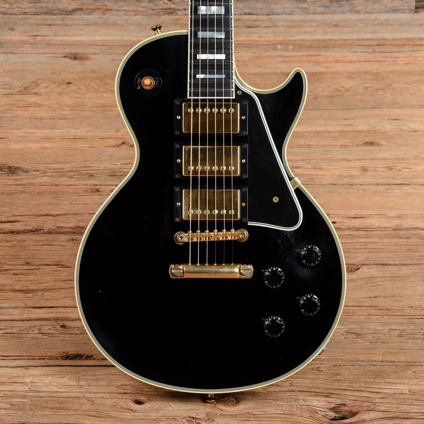 Gibson Custom '57 Les Paul Custom 3-Pickup Ebony 2008 Electric Guitars / Solid Body