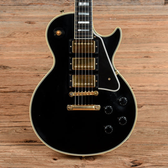 Gibson Custom '57 Les Paul Custom 3-Pickup Ebony 2008 Electric Guitars / Solid Body
