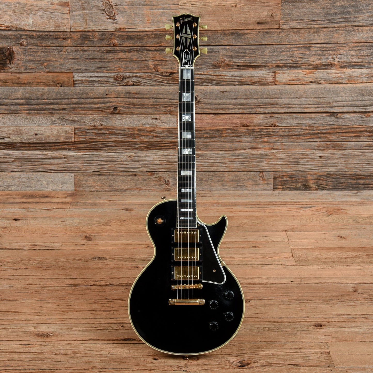 Gibson Custom '57 Les Paul Custom 3-Pickup Ebony 2008 Electric Guitars / Solid Body