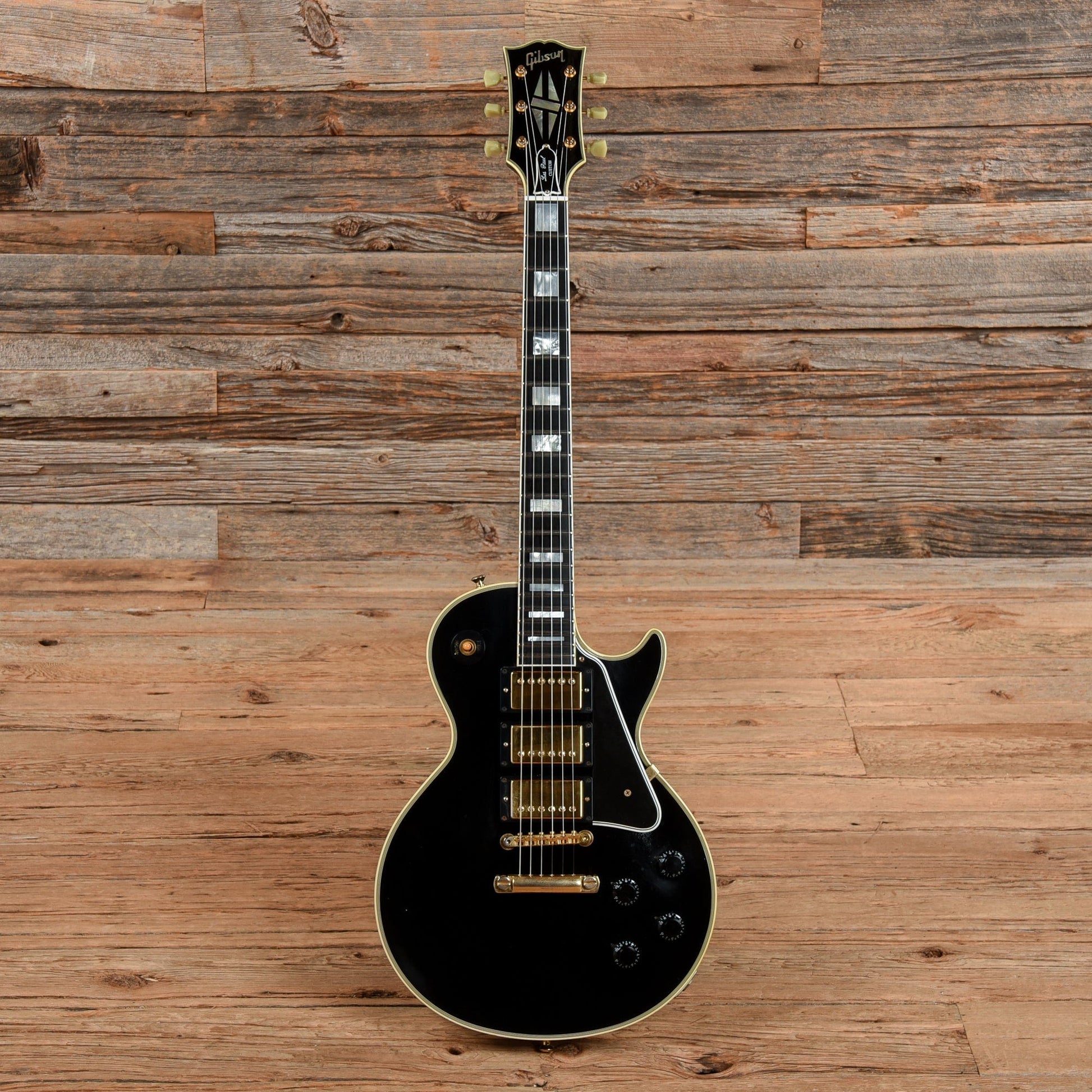 Gibson Custom '57 Les Paul Custom 3-Pickup Ebony 2008 Electric Guitars / Solid Body