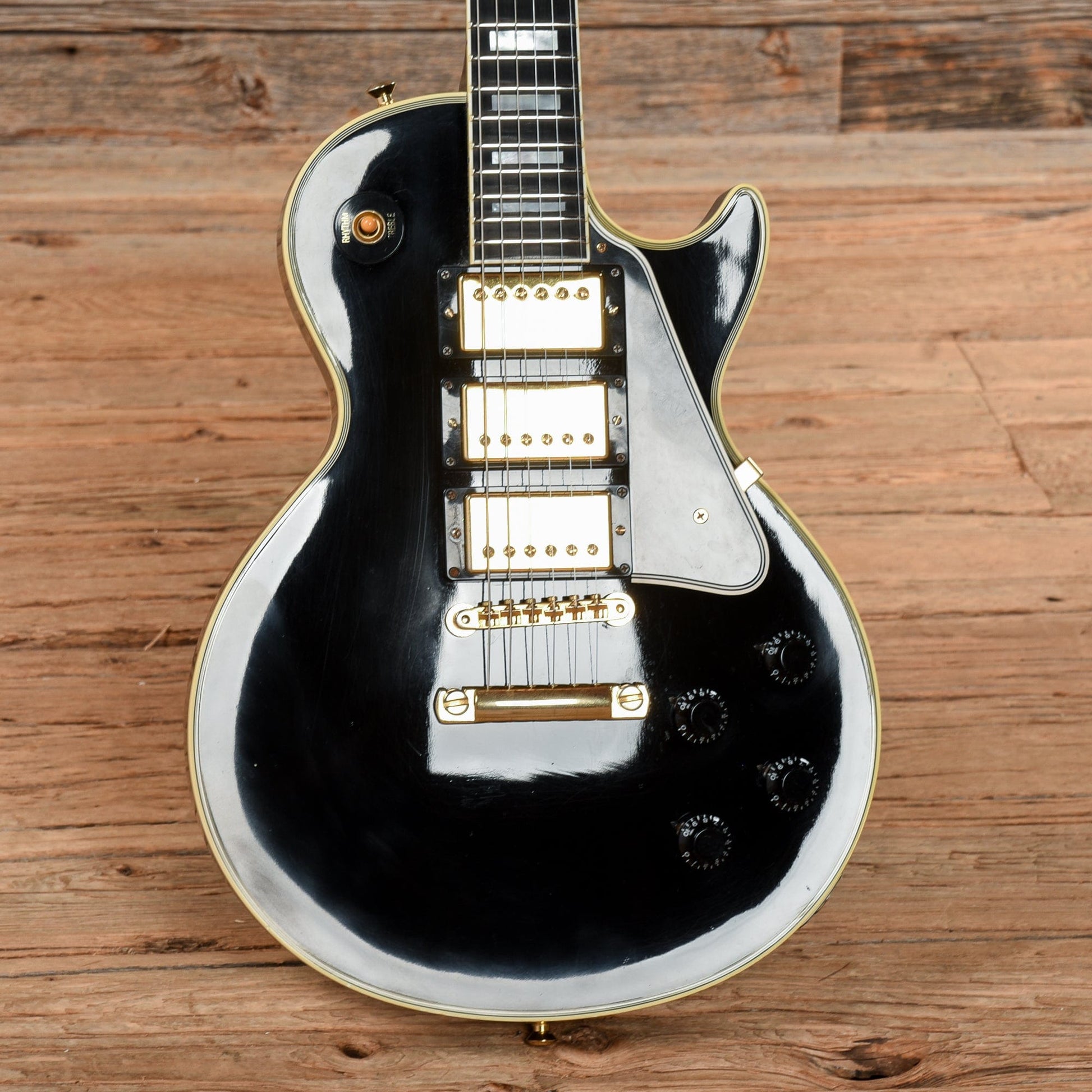 Gibson Custom '57 Les Paul Custom 3-Pickup Ebony 2008 Electric Guitars / Solid Body