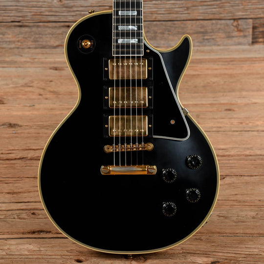 Gibson Custom '57 Les Paul Custom 3-Pickup Reissue Ebony VOS 2019 Electric Guitars / Solid Body