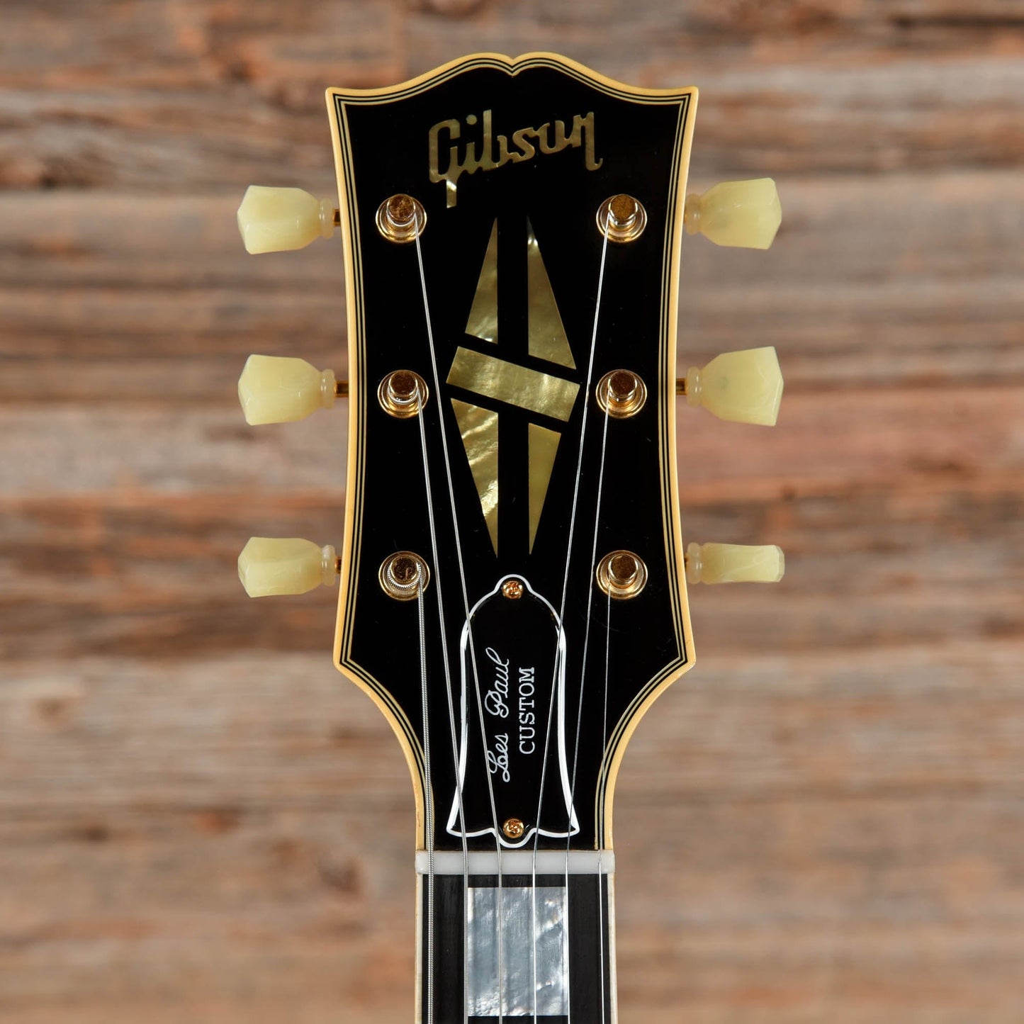 Gibson Custom '57 Les Paul Custom 3-Pickup Reissue Ebony VOS 2019 Electric Guitars / Solid Body