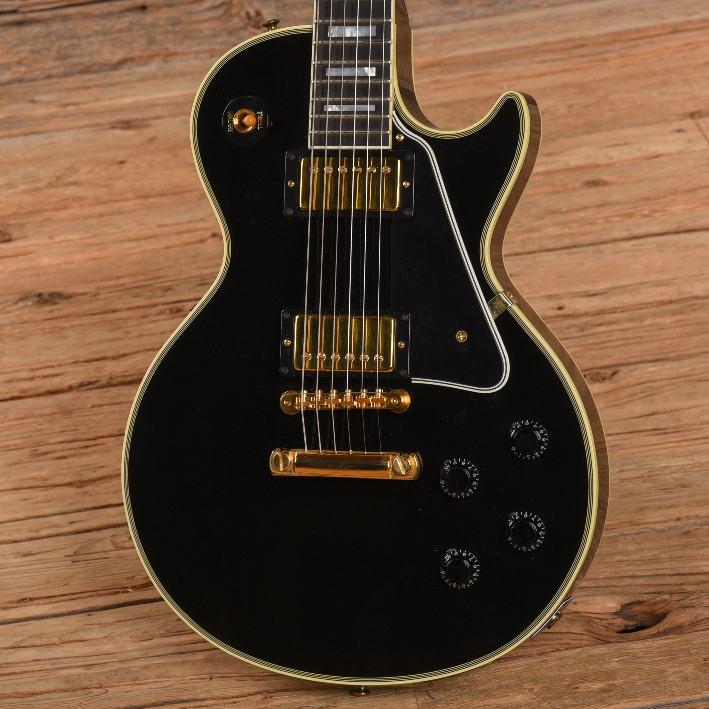 Gibson Custom '57 Les Paul Custom Reissue Ebony 2003 Electric Guitars / Solid Body