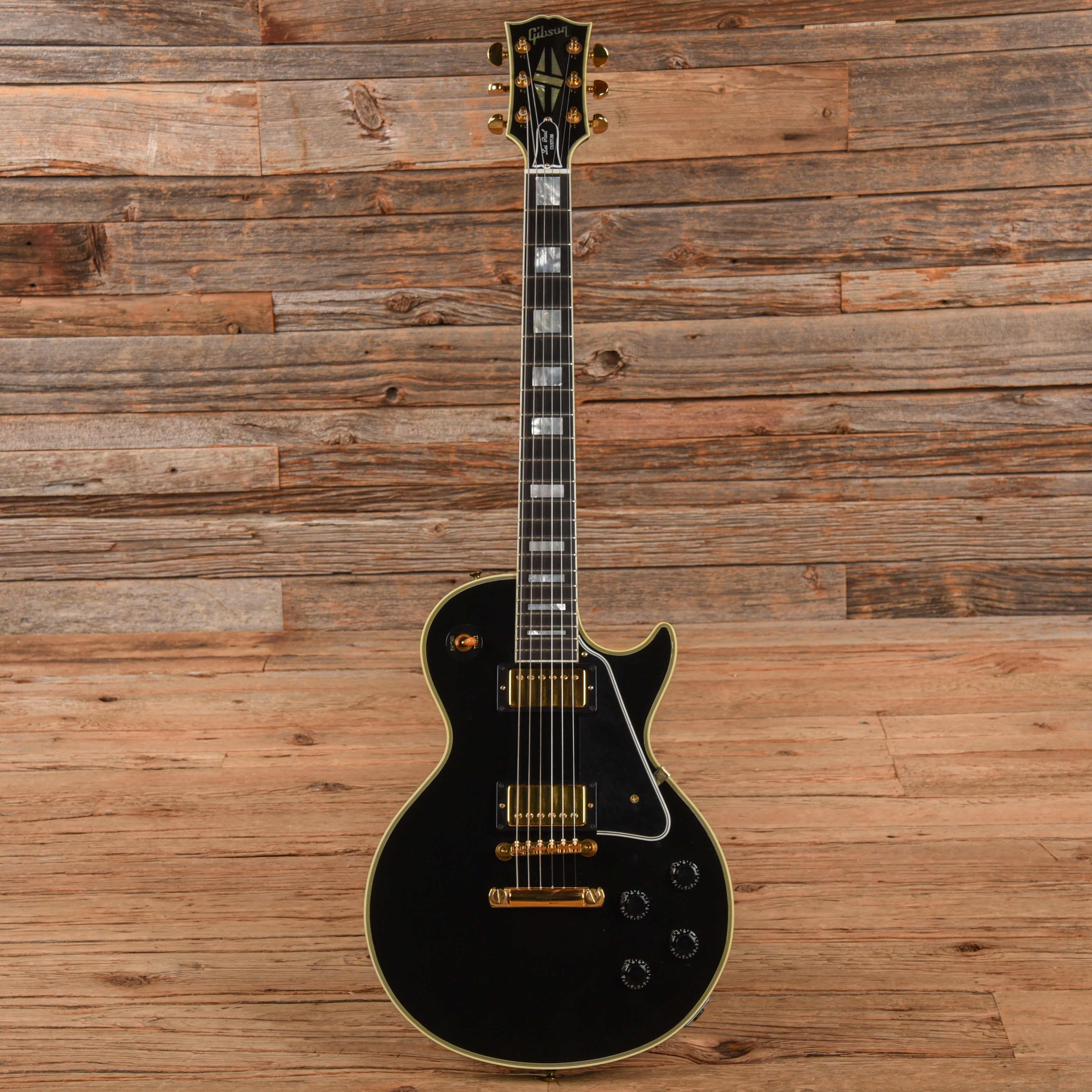 Gibson Custom '57 Les Paul Custom Reissue Ebony 2003 Electric Guitars / Solid Body
