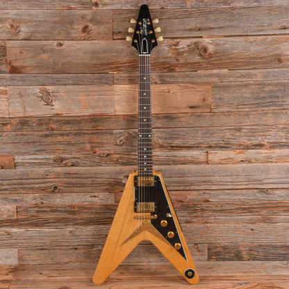Gibson Custom '58 Flying V 2022, Korina Natural 2022 Electric Guitars / Solid Body