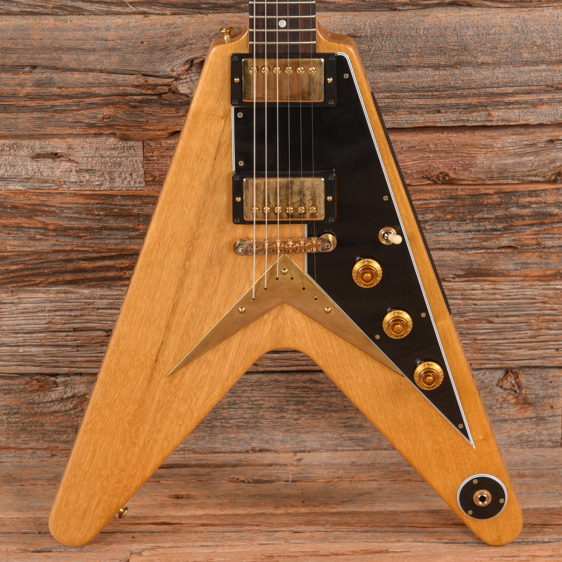Gibson Custom '58 Flying V 2022, Korina Natural 2022 Electric Guitars / Solid Body