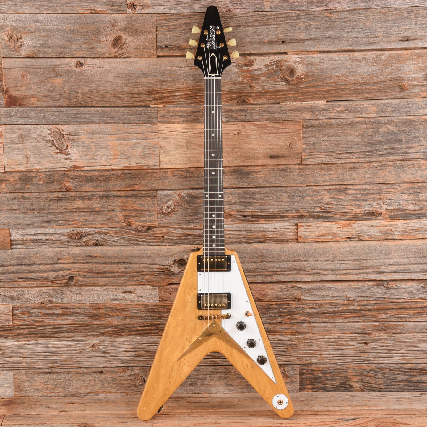 Gibson Custom '58 Korina Flying V Natural 2023 Electric Guitars / Solid Body