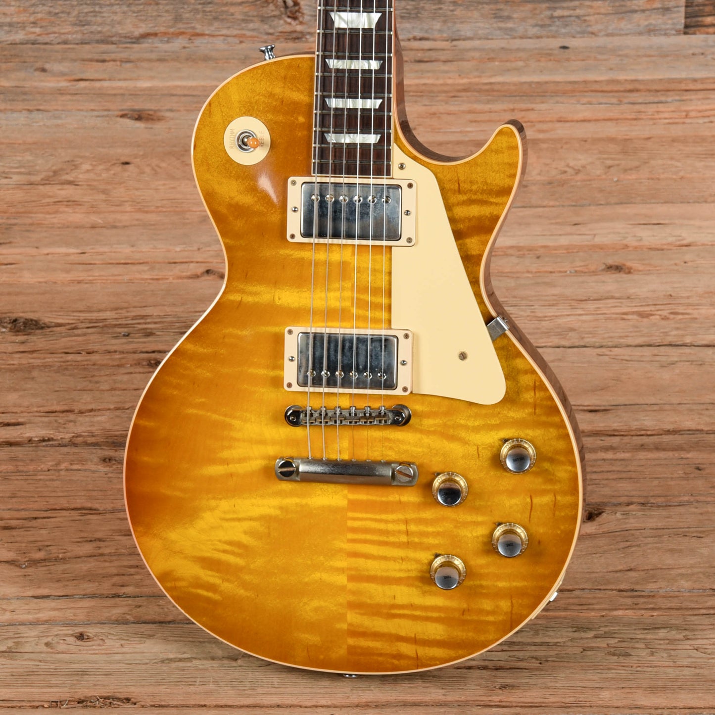 Gibson Custom '58 Les Paul Standard Reissue "CME Spec" w/ 1960 V2 Neck VOS Green Lemon 2018 Electric Guitars / Solid Body