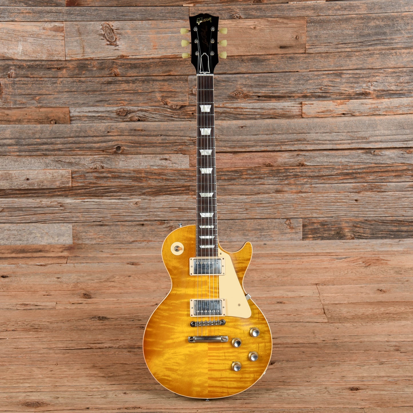 Gibson Custom '58 Les Paul Standard Reissue "CME Spec" w/ 1960 V2 Neck VOS Green Lemon 2018 Electric Guitars / Solid Body
