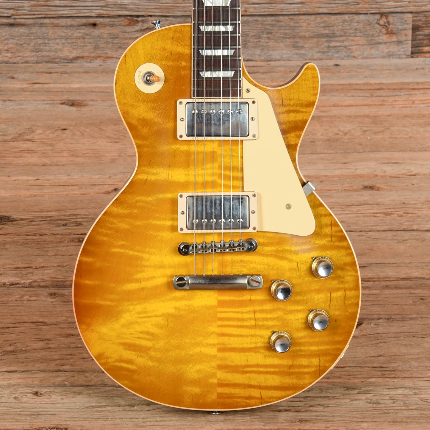 Gibson Custom '58 Les Paul Standard Reissue "CME Spec" w/ 1960 V2 Neck VOS Green Lemon 2018 Electric Guitars / Solid Body