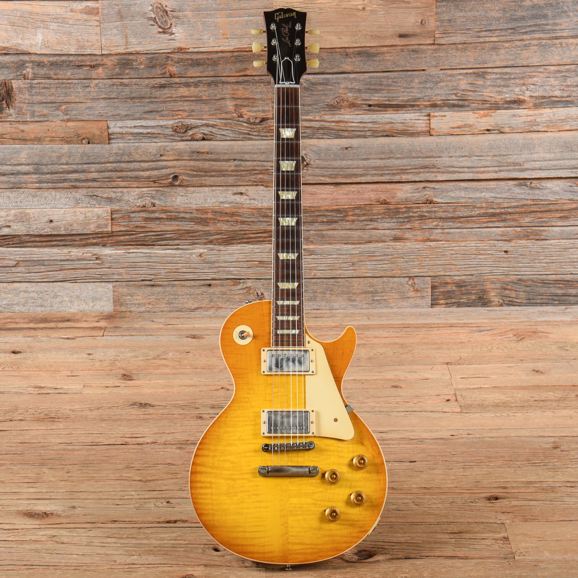 Gibson Custom '58 Les Paul Standard Wildwood Spec Sunburst 2019 Electric Guitars / Solid Body