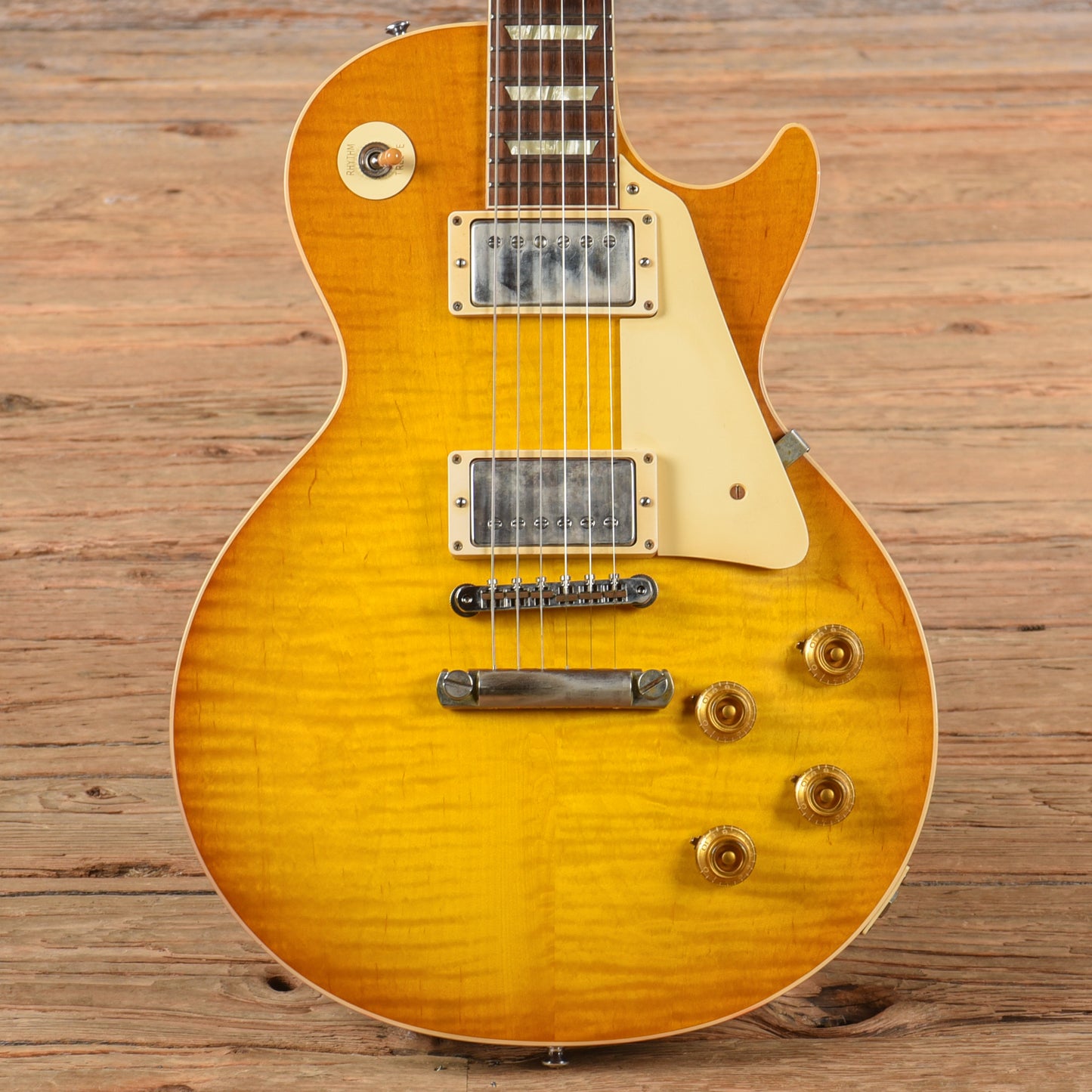 Gibson Custom '58 Les Paul Standard Wildwood Spec Sunburst 2019 Electric Guitars / Solid Body