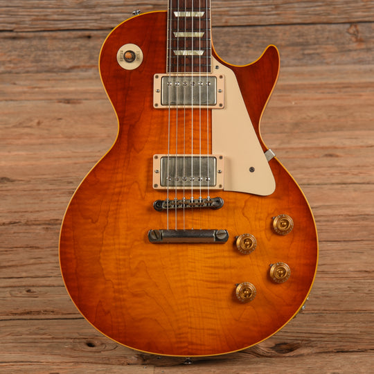 Gibson Custom '58 Les Paul Wildwood Limited Edition Sunburst 2017 Electric Guitars / Solid Body