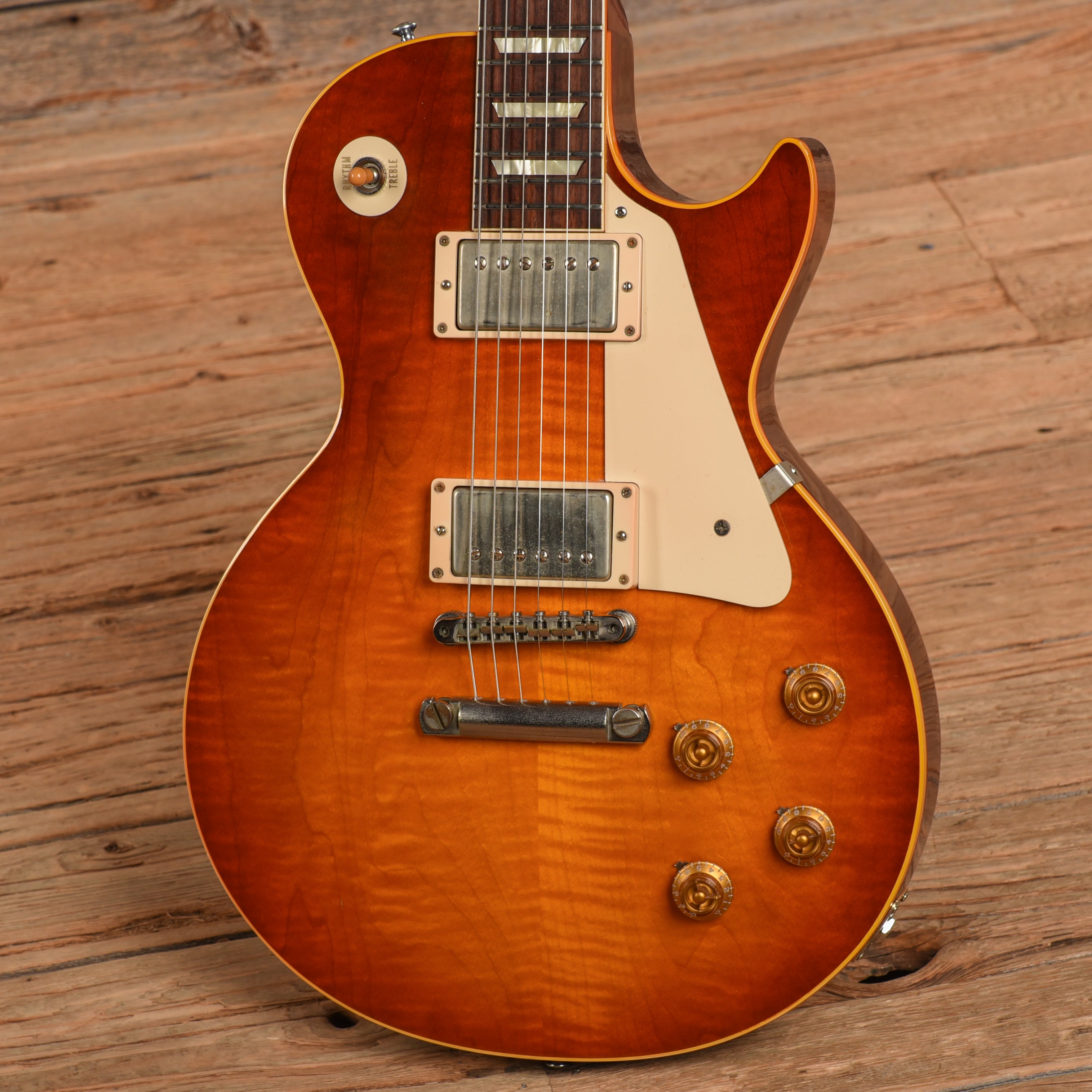 Gibson Custom '58 Les Paul Wildwood Limited Edition Sunburst 2017 Electric Guitars / Solid Body