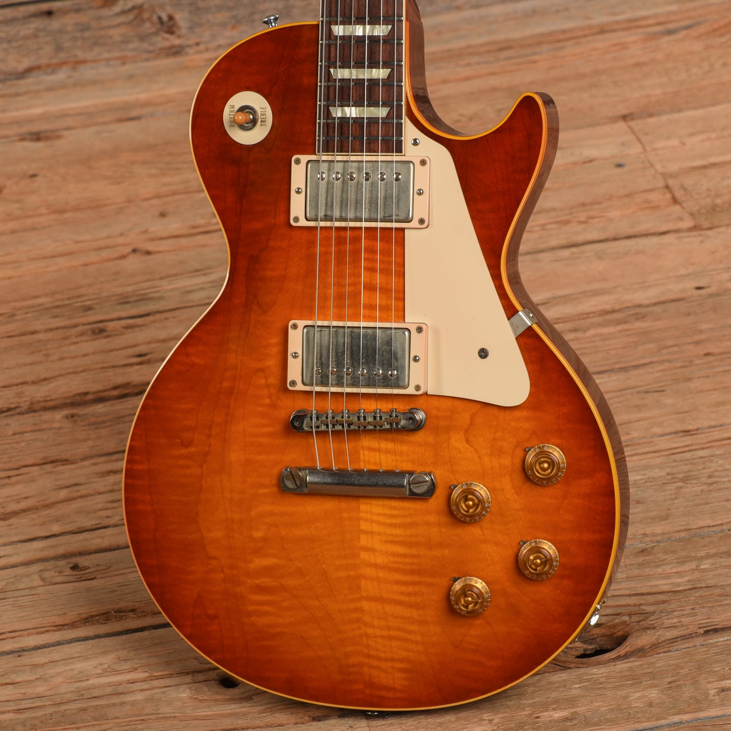 Gibson Custom '58 Les Paul Wildwood Limited Edition Sunburst 2017 Electric Guitars / Solid Body