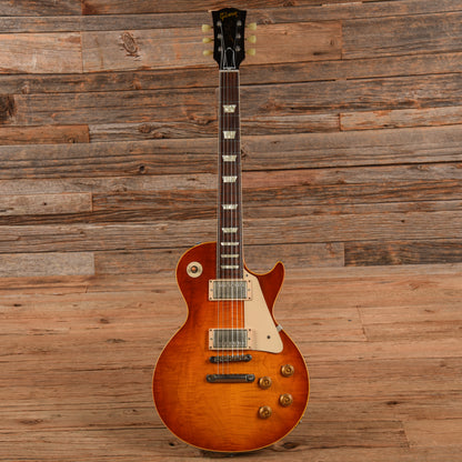 Gibson Custom '58 Les Paul Wildwood Limited Edition Sunburst 2017 Electric Guitars / Solid Body