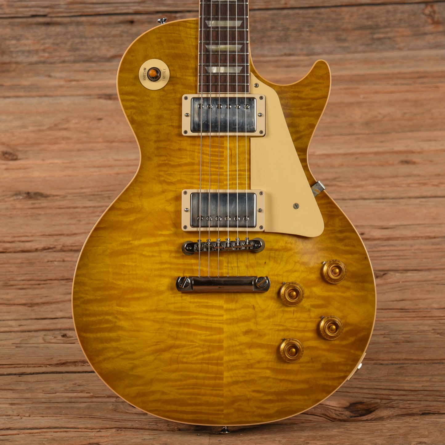 Gibson Custom '59 Les Paul Standard Reissue w/'59 Carmelita Neck VOS Green Lemon 2024 Electric Guitars / Solid Body