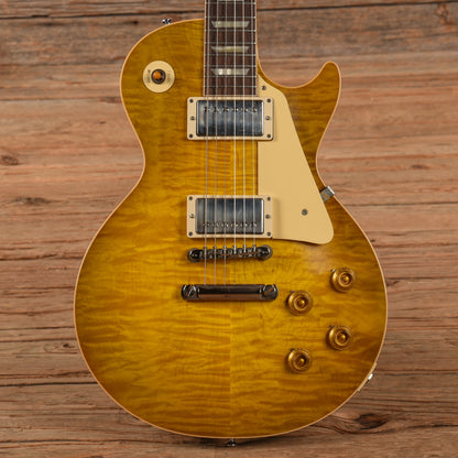 Gibson Custom '59 Les Paul Standard Reissue w/'59 Carmelita Neck VOS Green Lemon 2024 Electric Guitars / Solid Body