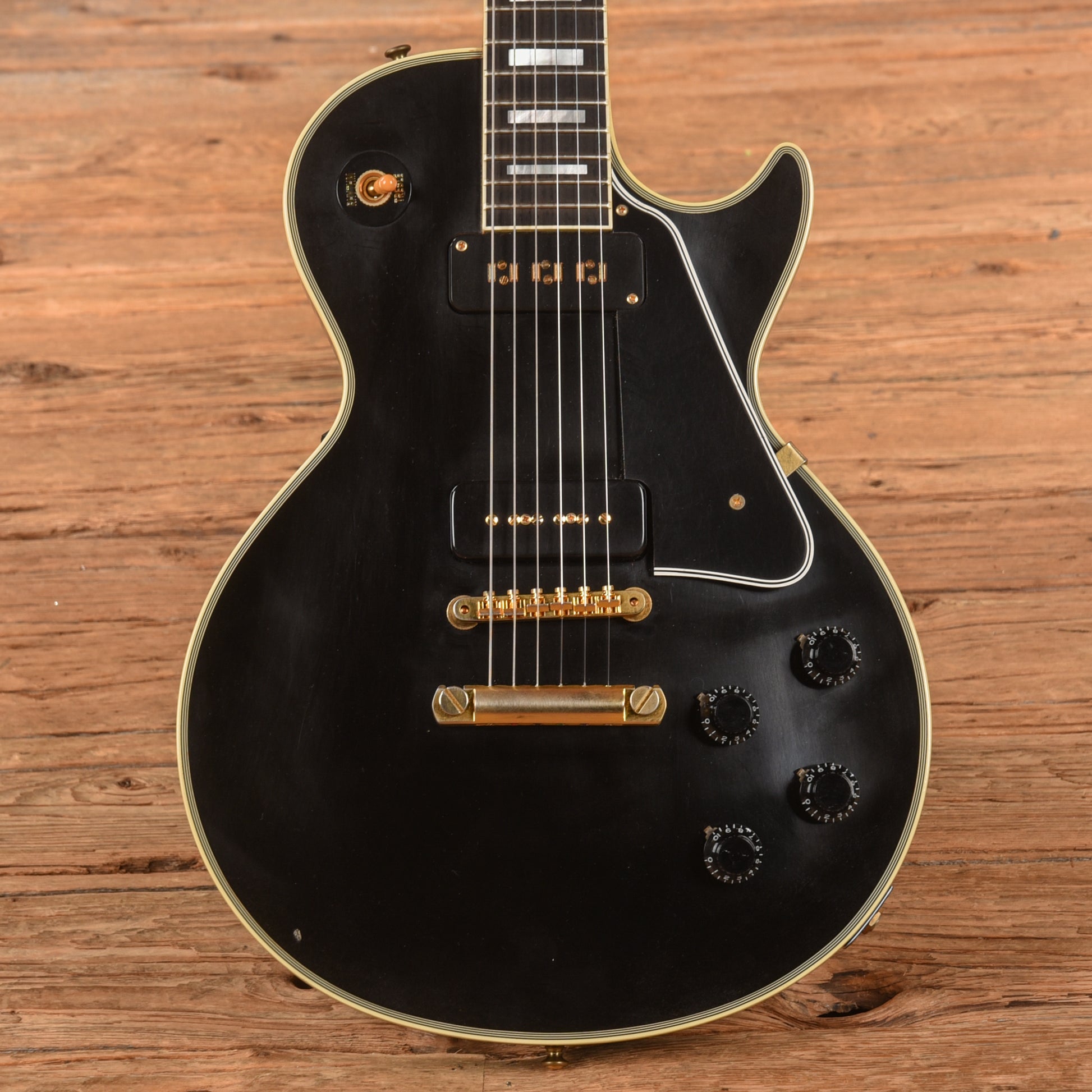 Gibson Custom 60th Anniversary 1954 Les Paul Custom Reissue VOS Ebony 2014 Electric Guitars / Solid Body