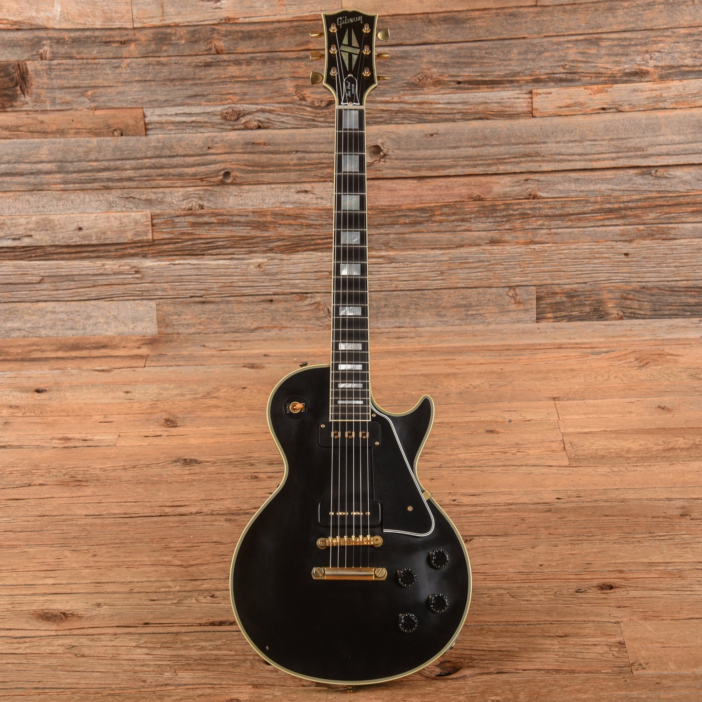 Gibson Custom 60th Anniversary 1954 Les Paul Custom Reissue VOS Ebony 2014 Electric Guitars / Solid Body