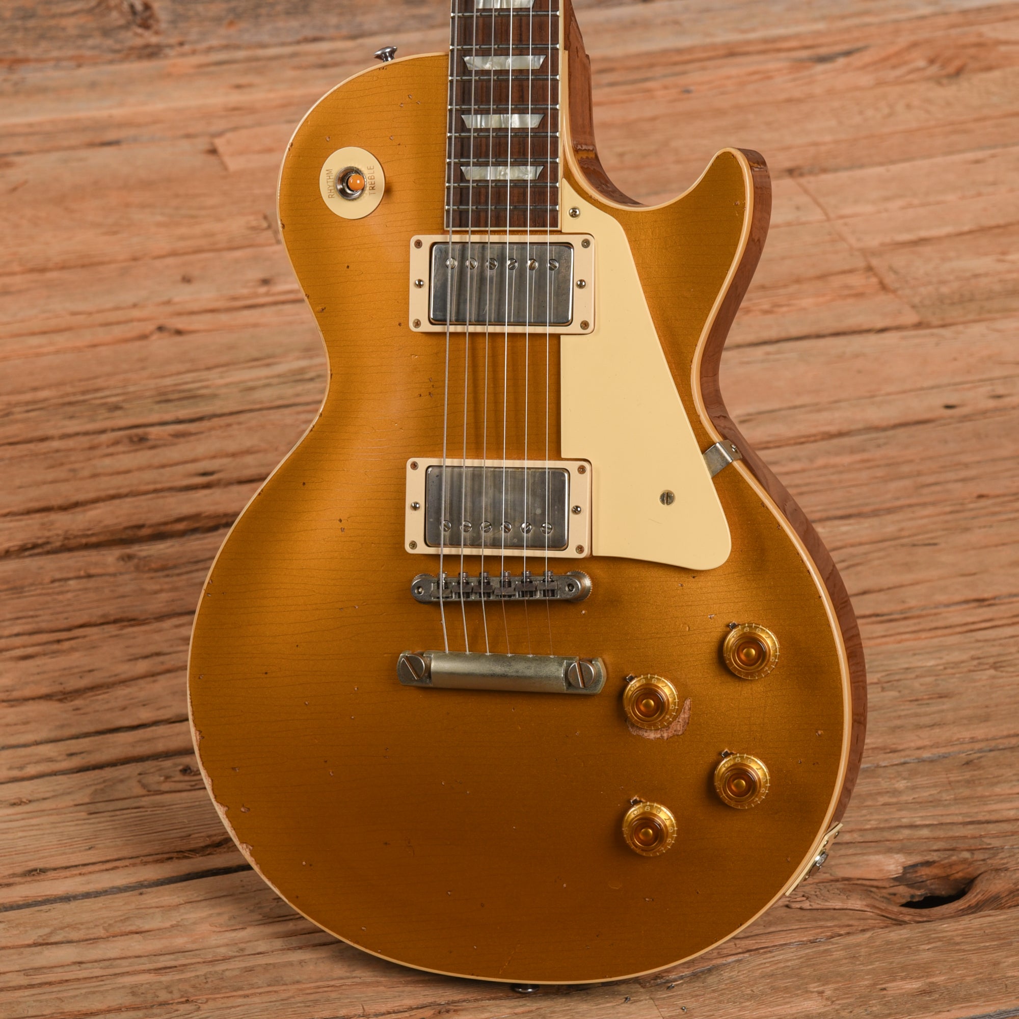 Gibson Custom '60th Anniversary '57 Les Paul Heavy Aged Goldtop 2017 Electric Guitars / Solid Body