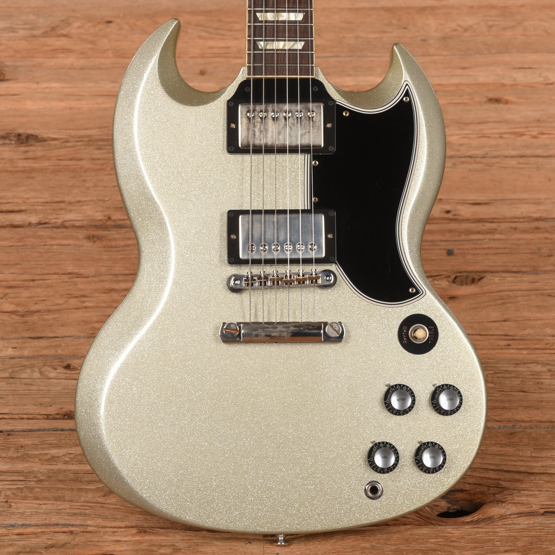 Gibson Custom '61 Les Paul (SG) Reissue "CME Spec" VOS Silver Sparkle Electric Guitars / Solid Body