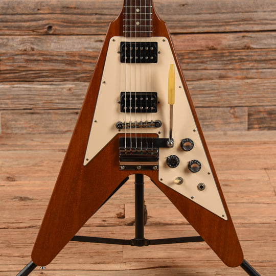 Gibson Custom 67 Flying V Reissue Natural Electric Guitars / Solid Body