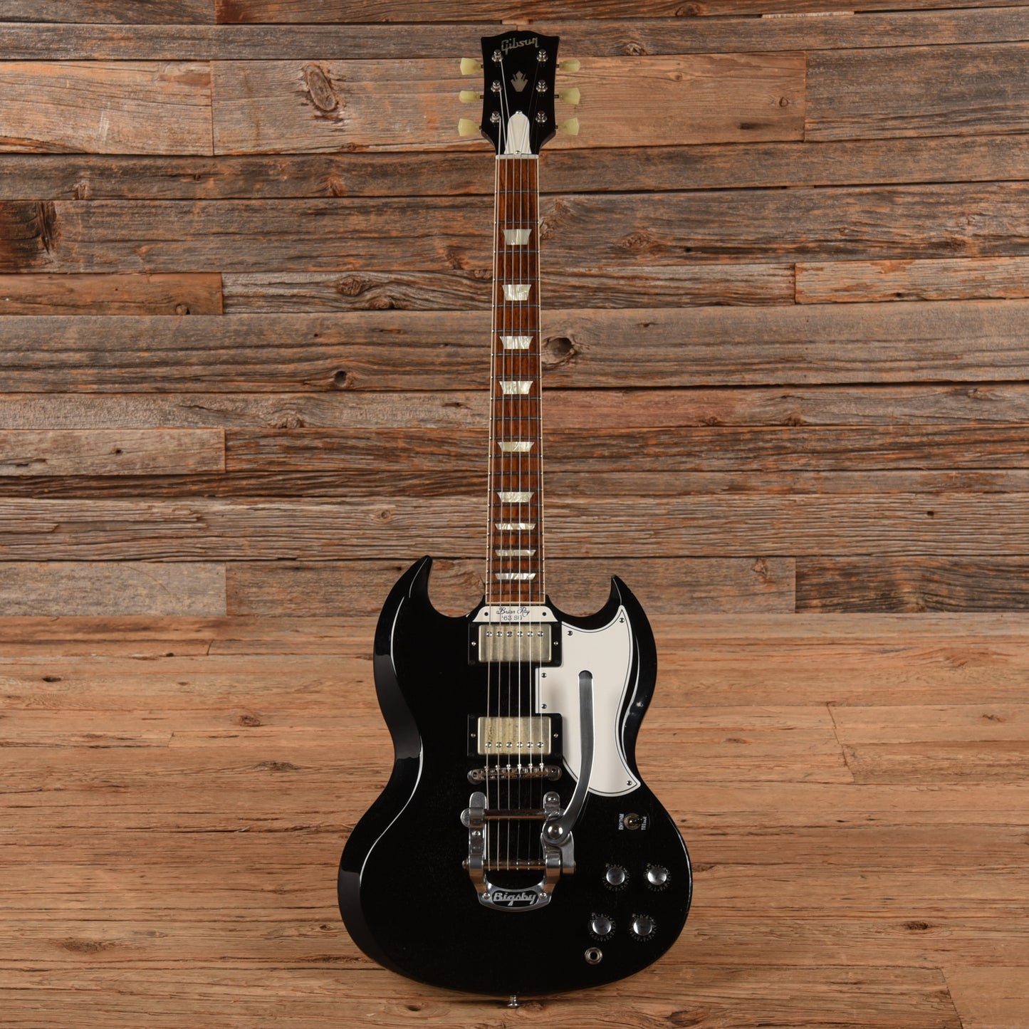 Gibson Custom Brian Ray ’63 SG Standard with Bigsby Silver Fox 2015 Electric Guitars / Solid Body