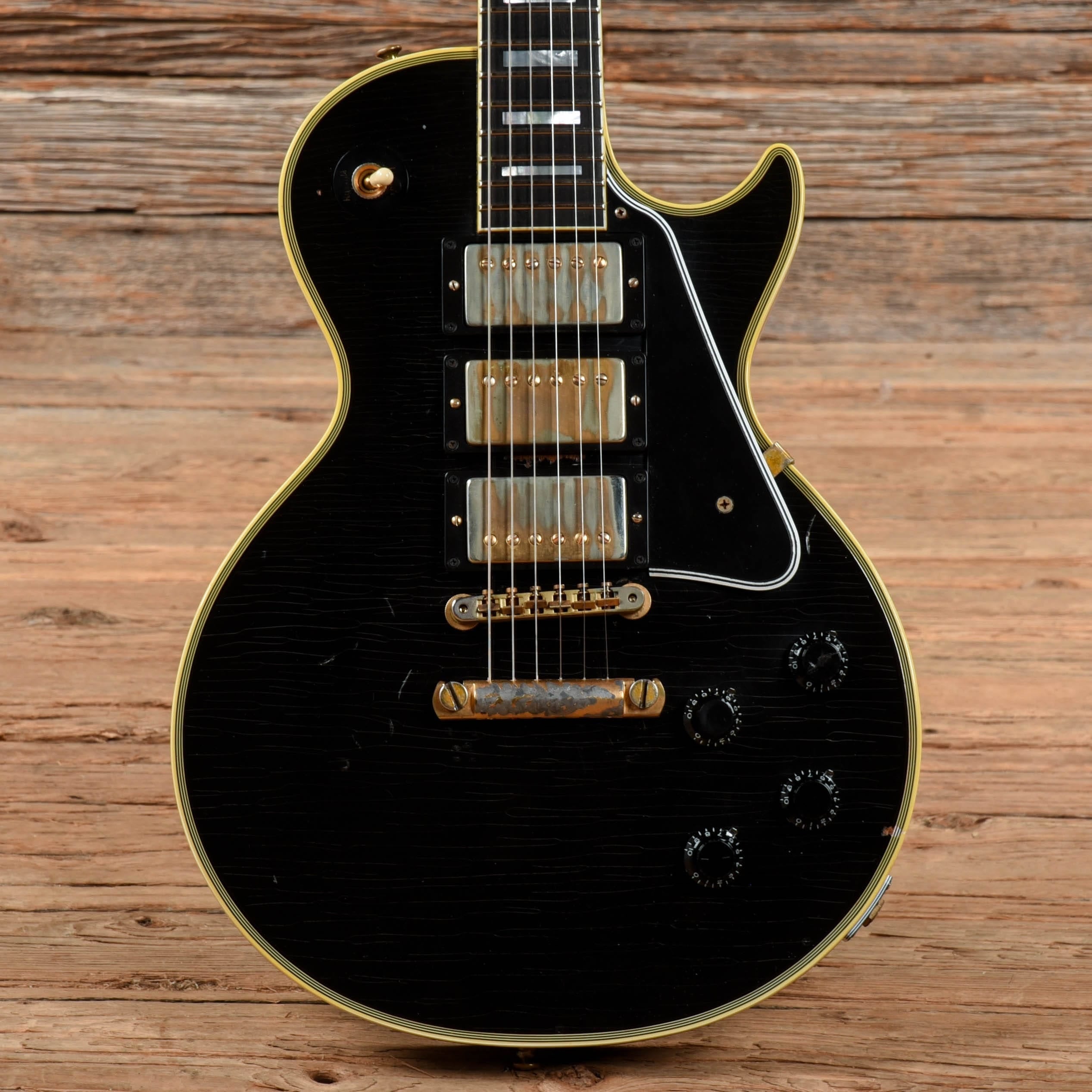Gibson Custom Collector's Choice #22 Black Beauty Tommy Colletti 59 Les Paul Custom Reissue Ebony 2015 Electric Guitars / Solid Body