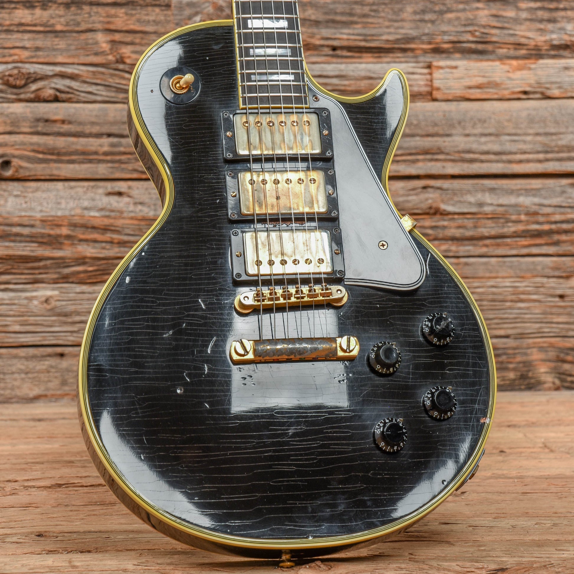 Gibson Custom Collector's Choice #22 Black Beauty Tommy Colletti 59 Les Paul Custom Reissue Ebony 2015 Electric Guitars / Solid Body
