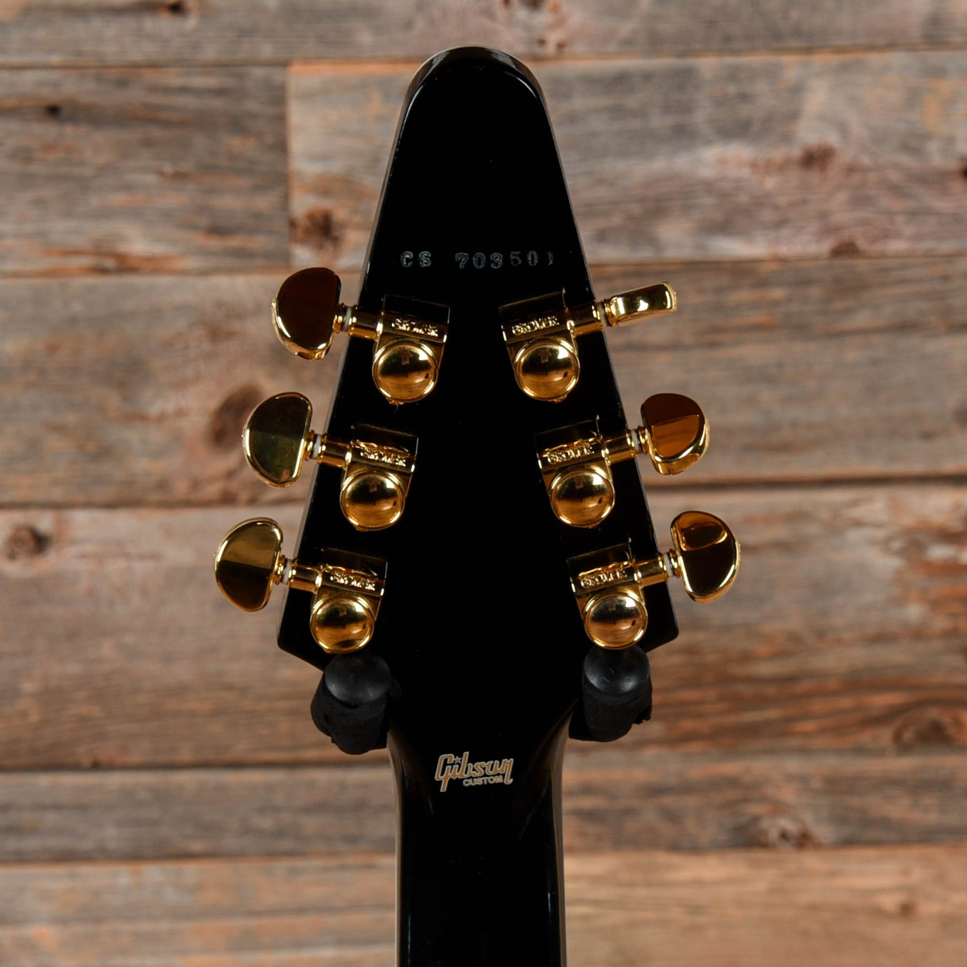 Gibson Custom Flying V Custom Ebony 2017 Electric Guitars / Solid Body