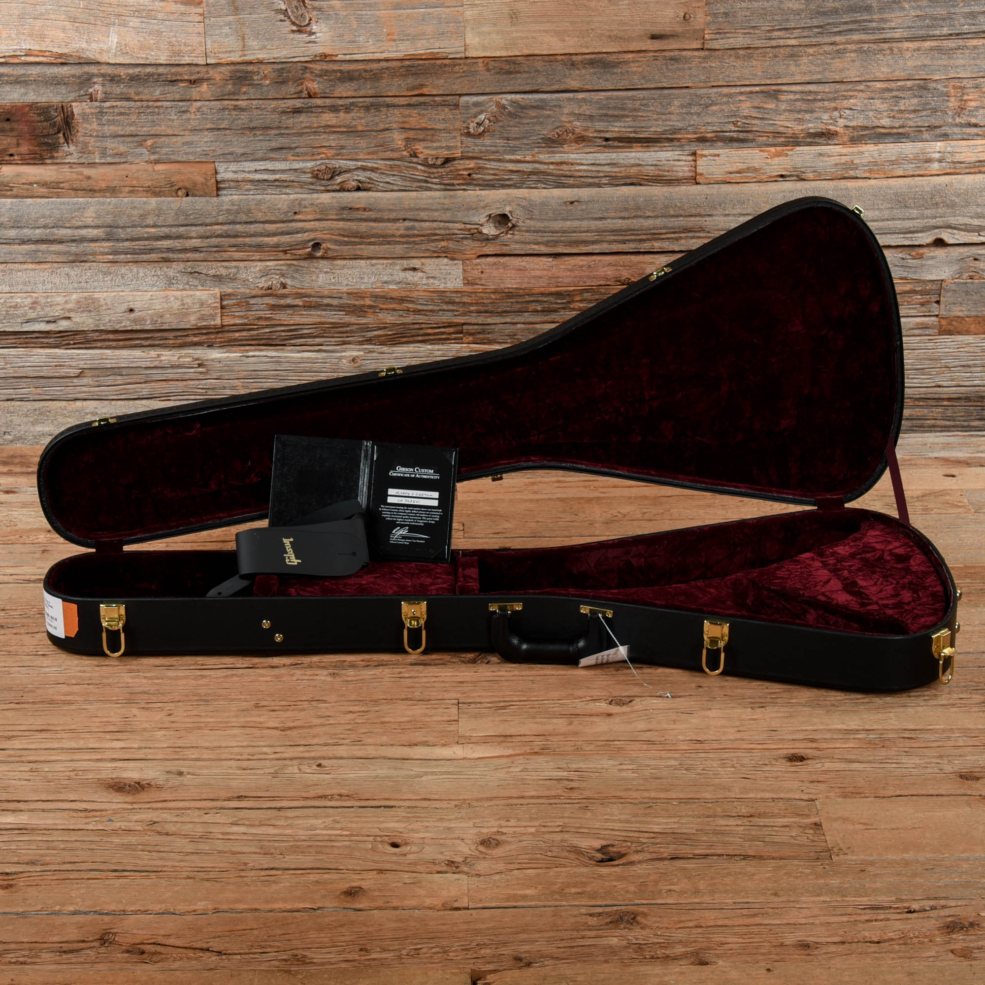 Gibson Custom Flying V Custom Ebony 2017 Electric Guitars / Solid Body