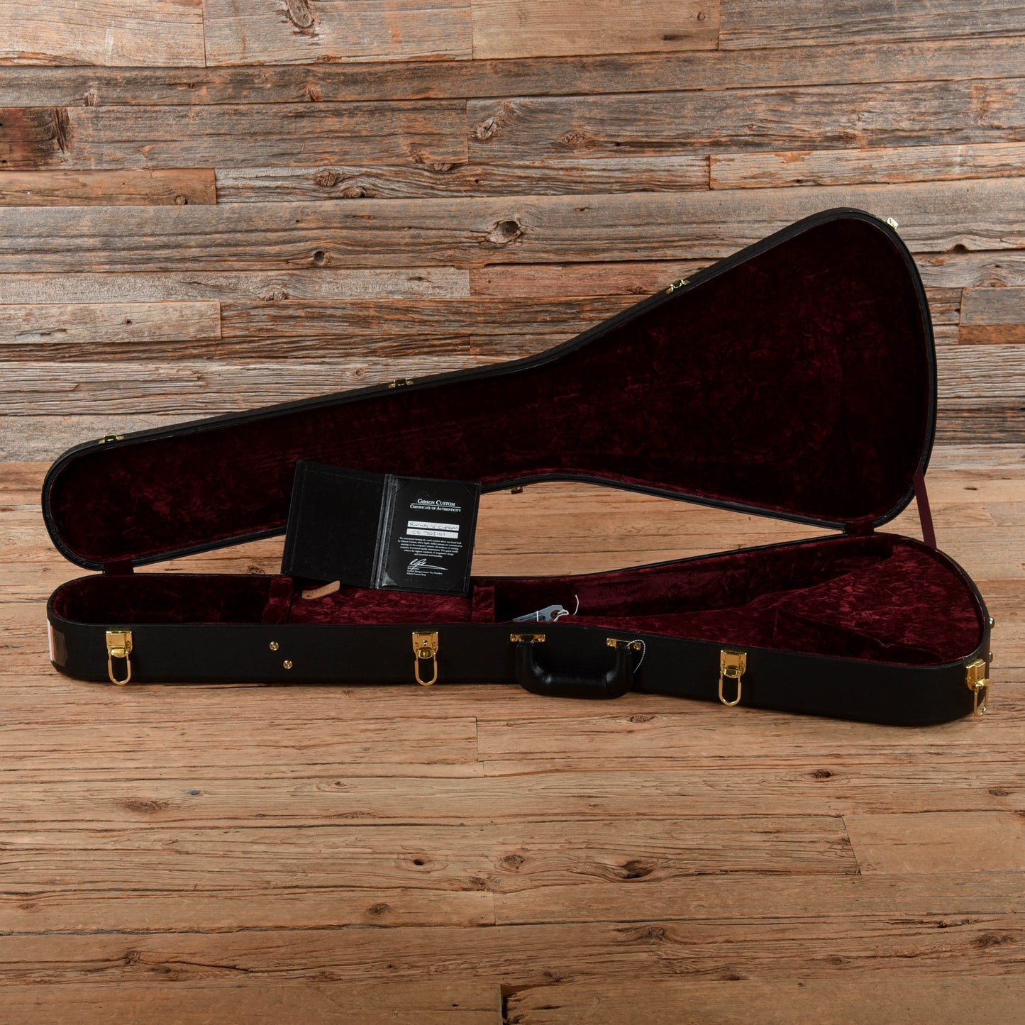 Gibson Custom Flying V Custom Ebony 2017 Electric Guitars / Solid Body