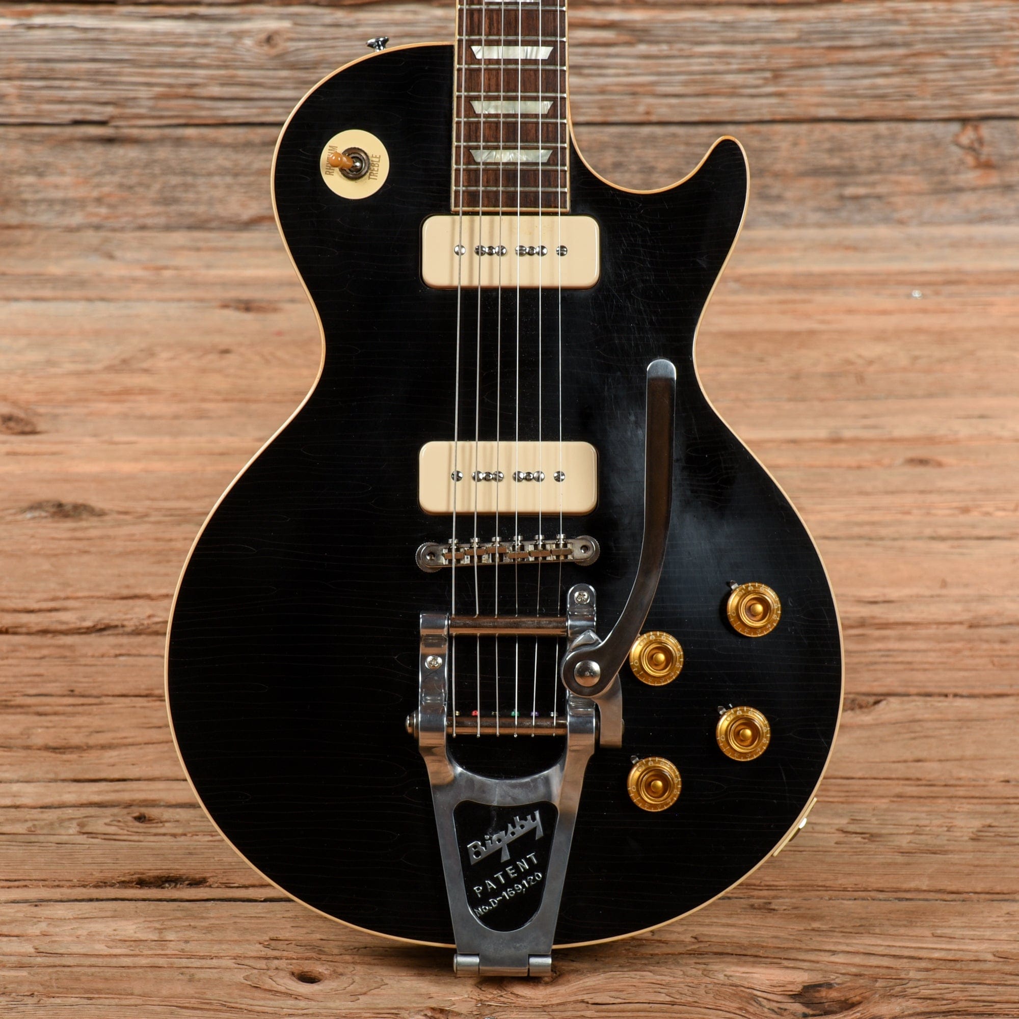 Gibson Custom Historic Select '56 Les Paul Aged Ebony 2015 Electric Guitars / Solid Body