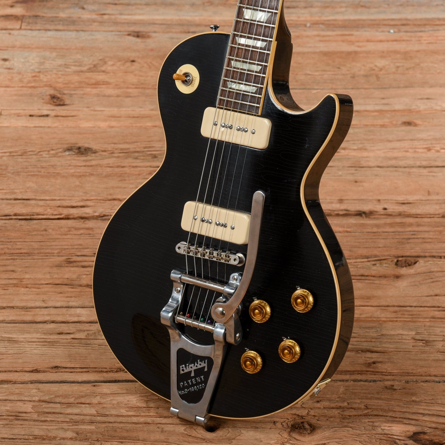 Gibson Custom Historic Select '56 Les Paul Aged Ebony 2015 Electric Guitars / Solid Body