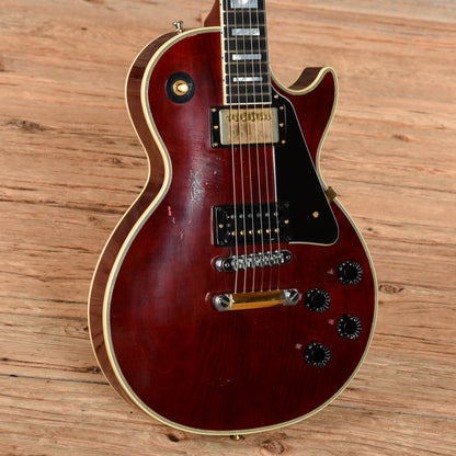 Gibson Custom Jerry Cantrell "Wino" Les Paul Custom Aged and Signed Wine Red 2021 Electric Guitars / Solid Body