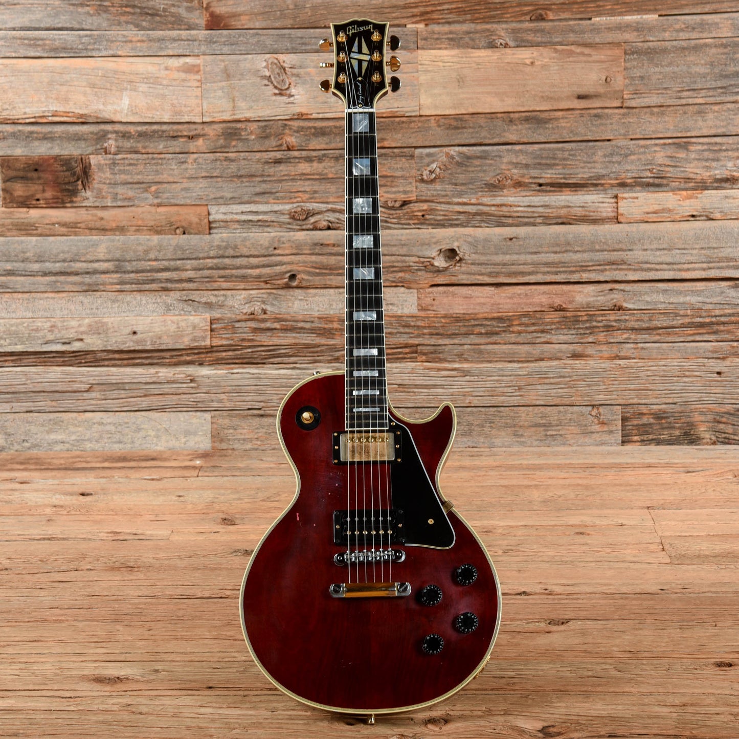 Gibson Custom Jerry Cantrell "Wino" Les Paul Custom Aged and Signed Wine Red 2021 Electric Guitars / Solid Body