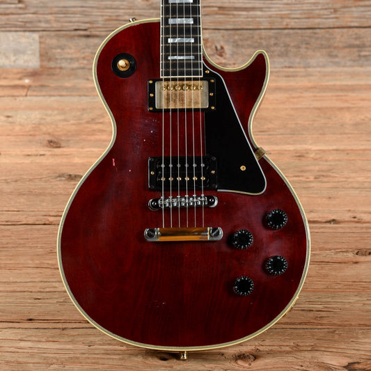 Gibson Custom Jerry Cantrell "Wino" Les Paul Custom Aged and Signed Wine Red 2021 Electric Guitars / Solid Body