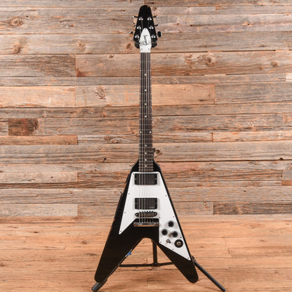 Gibson Custom Kirk Hammett Signature Flying V Aged and Signed Ebony 2012 Electric Guitars / Solid Body