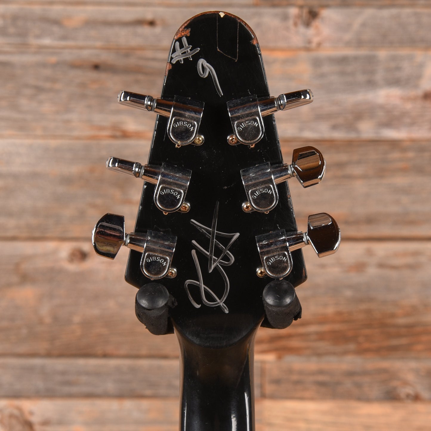 Gibson Custom Kirk Hammett Signature Flying V Aged and Signed Ebony 2012 Electric Guitars / Solid Body
