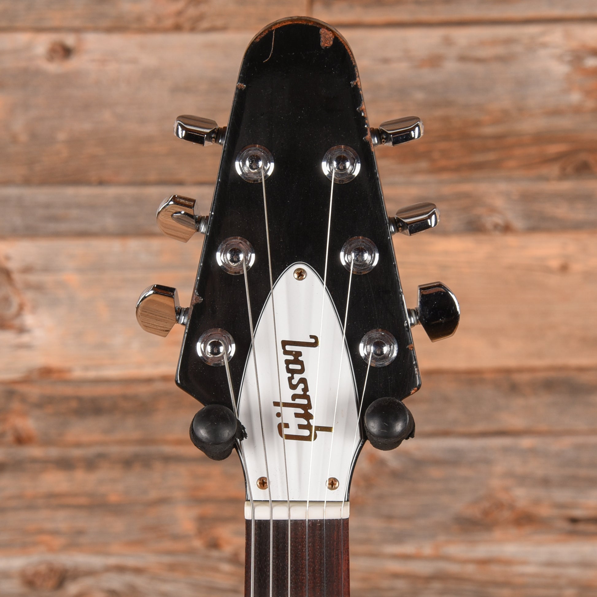 Gibson Custom Kirk Hammett Signature Flying V Aged and Signed Ebony 2012 Electric Guitars / Solid Body