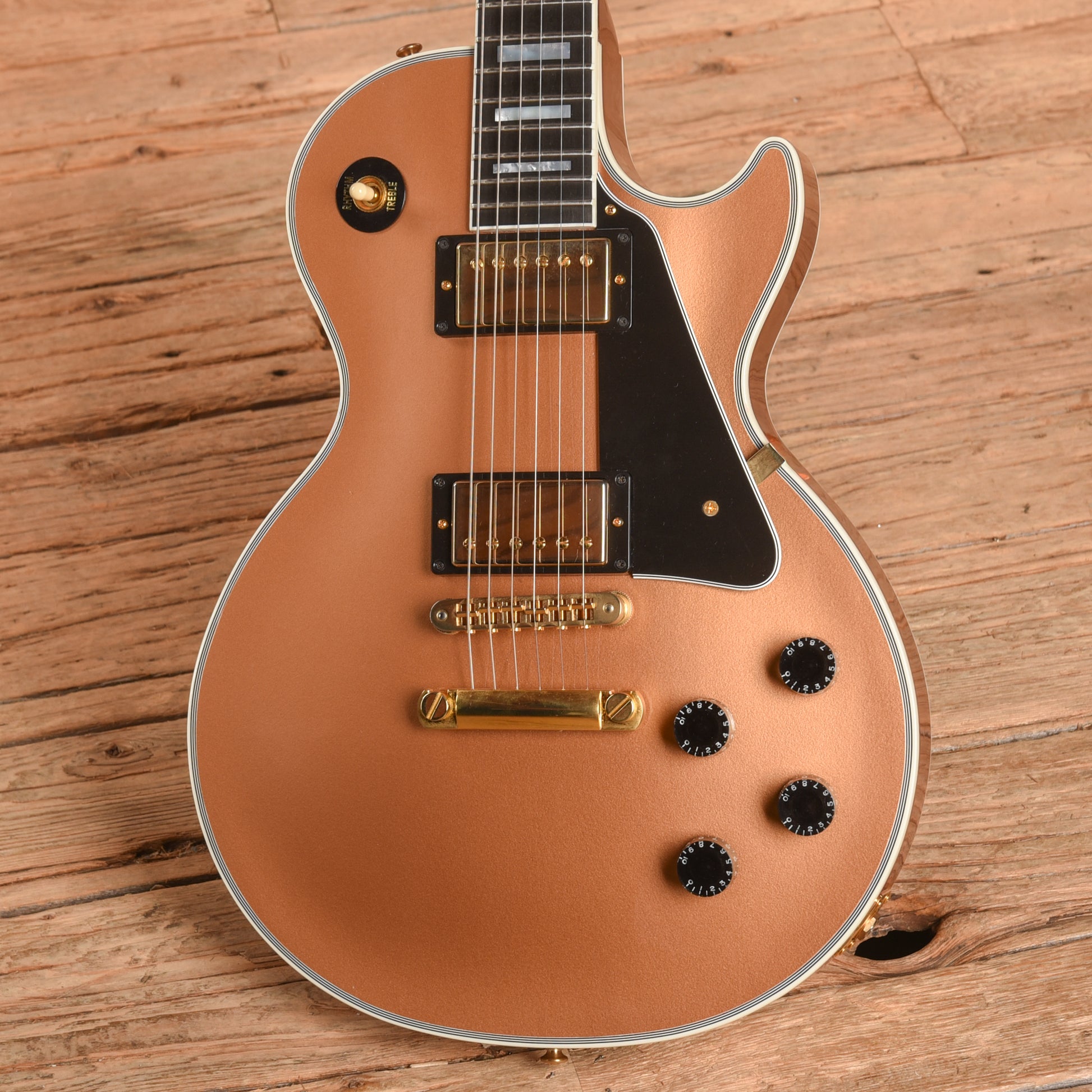 Gibson Custom Les Paul Custom Cartridge Brass 2017 Electric Guitars / Solid Body