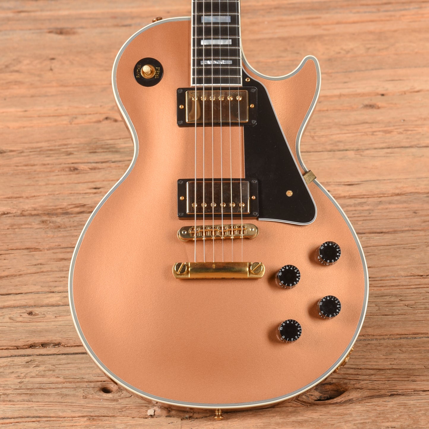 Gibson Custom Les Paul Custom Cartridge Brass 2017 Electric Guitars / Solid Body