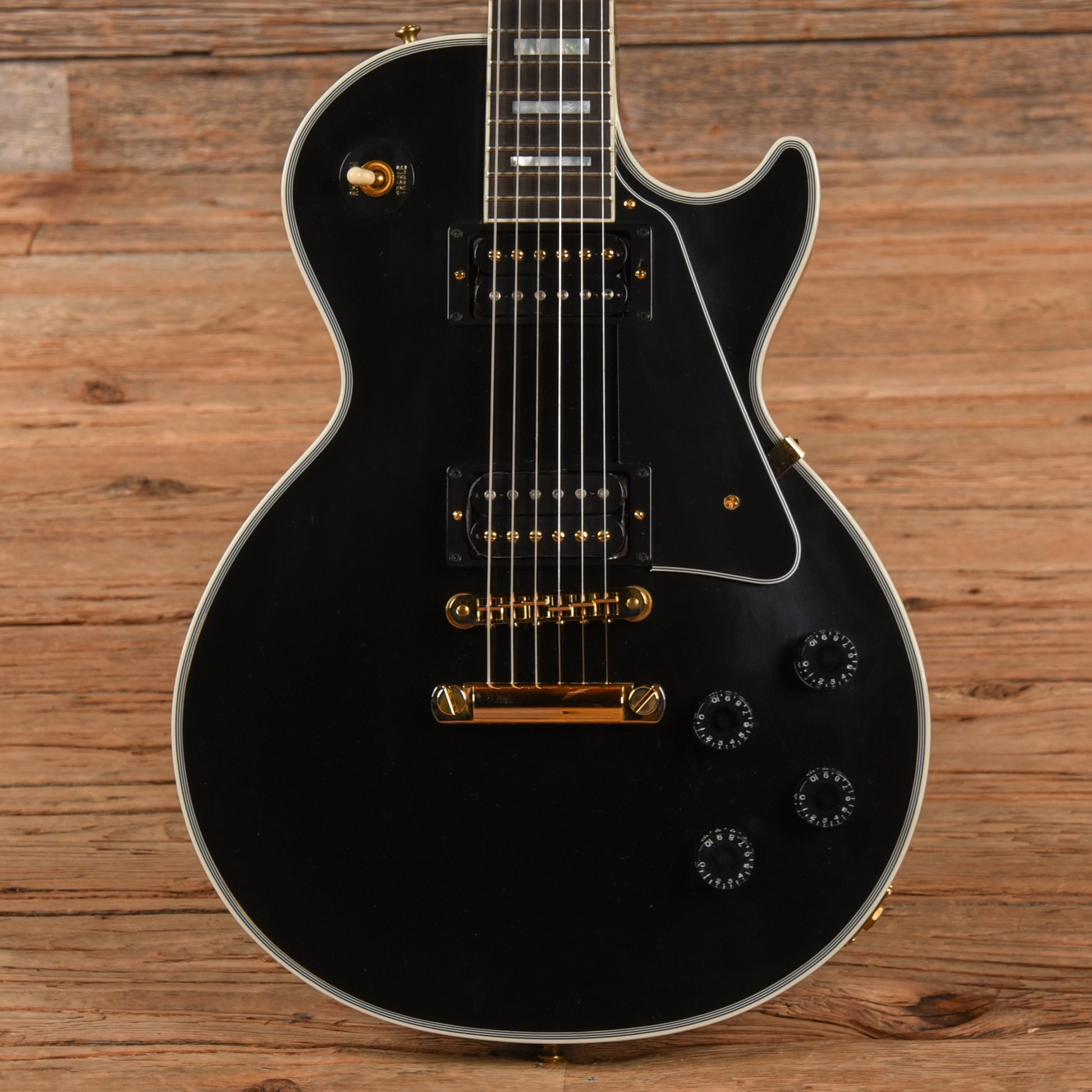 Gibson Custom Les Paul Custom Demo Black Electric Guitars / Solid Body
