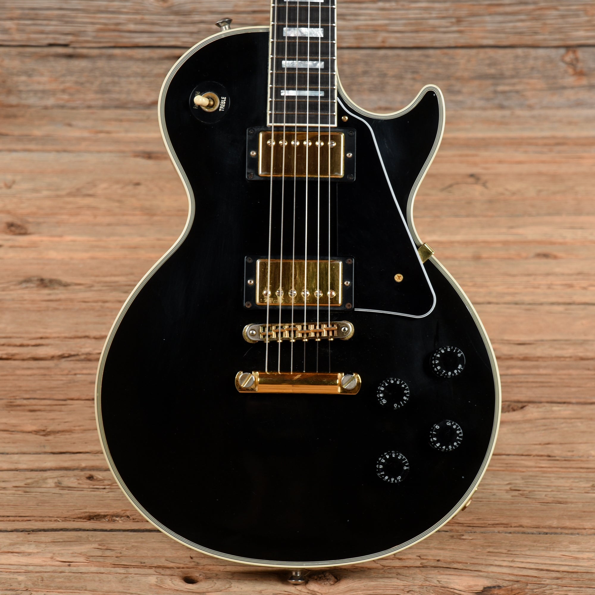 Gibson Custom Les Paul Custom Ebony 2005 Electric Guitars / Solid Body